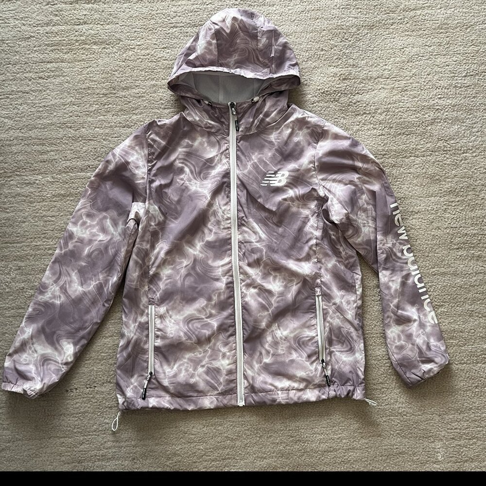 New Balance Windbreaker Jacket Full Zip Women's Large Streetwear